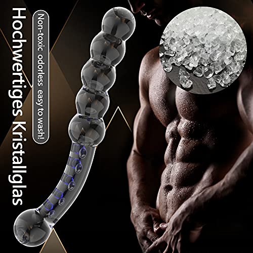 Greenpinecone® Hot Kristall glasdildo Anal Beads Anal Plug Butt Plug Masturbation Personal Massager G-Punkt-Stimulation Sex-Spielzeug für Männer / Frauen / Paare / Liebhaber - 5