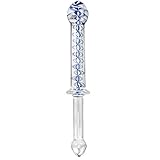 25 cm Doppel Glasdildo Kristall Doppeldildo Penis Analdildo Analplug Buttplug G-Punkt-Stimulation Dildo - 3