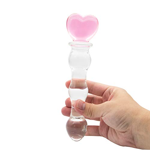 SXOVO Glasdildo für Männer und Frauen Kristall Anus Massager Pleasure Wand - 5