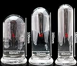 Deluxe Large Zylindrisch GlasDildo(Ø50mm), Anal Butt plug Sex Spielzeuge für Frauen und Männer-M - 7