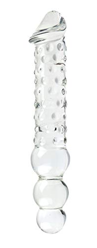 Hochwertig Glas Kristall Dildo Glasdildo G-punkt Penis Anal Butt Plug Masturbation Stimulator SM Spielzeug Sex-Toys Sex Spaß machen super Groß (L) - 2