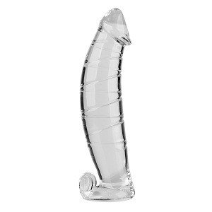 Beauty7 18 Voll Glas Segelschiff Förmig Real Dong Penis Nachbildung(400g) Voll Glas Dildo mit schöner Eichel und Hoden - 004