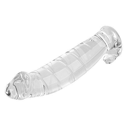 Beauty7 18 Voll Glas Segelschiff Förmig Real Dong Penis Nachbildung(400g) Voll Glas Dildo mit schöner Eichel und Hoden – 004 - 4