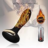MEROURII Analvibrator Massagegerät mit Heizfunktion, Prostata Vibratoren Prostate Stimulator Analplug Butt Plug mit 10 Vibrationsmodi, 100% Medizinisches Silikon Sexspielzeug für Paar - 3