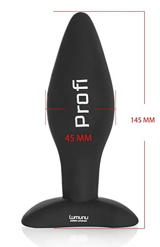 Deluxe Silikon Butt Plug Set (Ø 28 mm, Ø 40 mm & Ø 45 mm), Analplugs mit Standfuss - 5