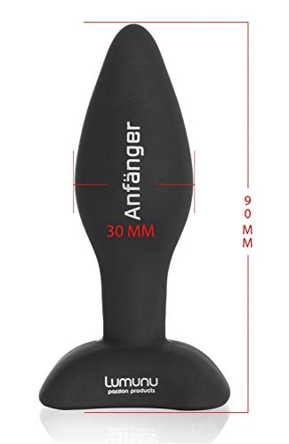 Deluxe Silikon Butt Plug Set (Ø 28 mm, Ø 40 mm & Ø 45 mm), Analplugs mit Standfuss - 6