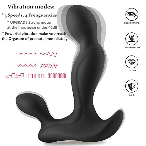 Prostata Stimulator Prostatamassage Analplug Sexspielzeug Analspielzug für männer Analvibratoren Analdildos: 4 Vibrationsmodi und 3 Intensitätsstufen. - 2