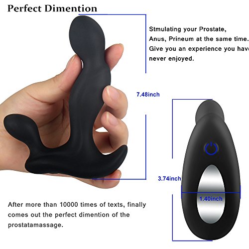 Prostata Stimulator Prostatamassage Analplug Sexspielzeug Analspielzug für männer Analvibratoren Analdildos: 4 Vibrationsmodi und 3 Intensitätsstufen. - 3