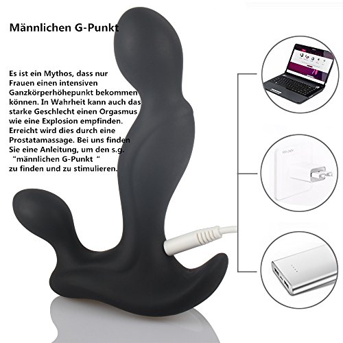 Prostata Stimulator Prostatamassage Analplug Sexspielzeug Analspielzug für männer Analvibratoren Analdildos: 4 Vibrationsmodi und 3 Intensitätsstufen. - 4