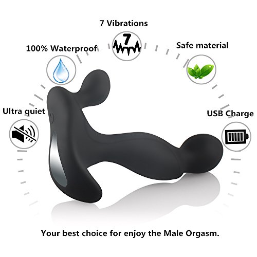 Prostata Stimulator Prostatamassage Analplug Sexspielzeug Analspielzug für männer Analvibratoren Analdildos: 4 Vibrationsmodi und 3 Intensitätsstufen. - 6
