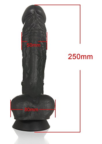 Deluxe Silikon Real Dong Dildo (500 Gramm) big player, extra starker Saugnapf - 3