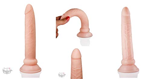 PlayMax© CyberSkin Deluxe Anal Dildo,Light-Lover (19.5cm/160 Gramm) Beginner,Penisnachbildung mit super starkem Saugnapf, samtweich extra lebensechtes Material,gut für Anfänger,Sex-Toy-Spielzeug - 5