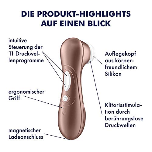 Satisfyer Pro 2 Next Generation, Klitoris-Sauger mit 11 Intensitätsstufen für berührlose Stimulation, Auflege-Vibrator mit Akku-Technik, wasserdicht - 2
