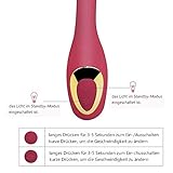 G-Punkt Vibratoren Klitoris Sauger Klitorisvibrator mit Orgasmus Garantie, Stoßfunktion Analvibrator Paarvibratoren Klitorisstimulator Massage, Sexspielzeug für Frauen und Paare - 8
