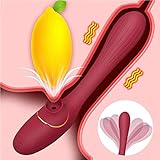 G-Punkt Vibratoren Klitoris Sauger Klitorisvibrator mit Orgasmus Garantie, Stoßfunktion Analvibrator Paarvibratoren Klitorisstimulator Massage, Sexspielzeug für Frauen und Paare - 6