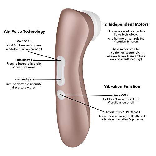 Satisfyer Pro 2 Plus Vibration, Druckwellen und Vibration, 2 getrennte Motoren, Akku-Technik, wasserdicht - 2