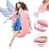 Paarvibrator Partner Vibratoren mit Sauger Funktion und Heizfunktion, Klitorisstimulator für Sie G-Punkt Stimulation mit Fernbedienung, 8 Vibrationsmodi und 6 Saugintensitäten, Doppeltem Motor (Rosa)