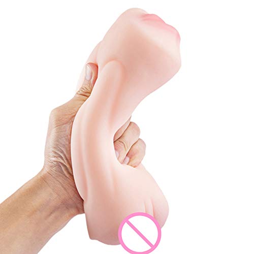 Männlicher Masturbator Dual Channel Penis Training Requisiten Oralsex Masturbating Cup - 2