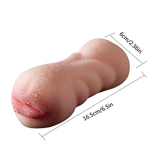 Männlicher Masturbator Dual Channel Penis Training Requisiten Oralsex Masturbating Cup - 4
