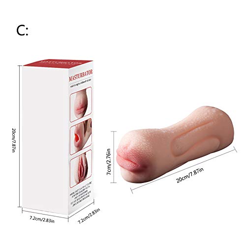 Männlicher Masturbator Dual Channel Penis Training Requisiten Oralsex Masturbating Cup - 5